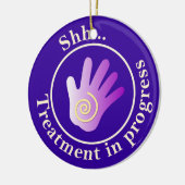 Behandlung im laufenden Yin Yang Door Hanger Keramikornament (Links)