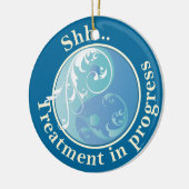 Behandlung im laufenden Yin Yang Door Hanger Keramikornament (Links)