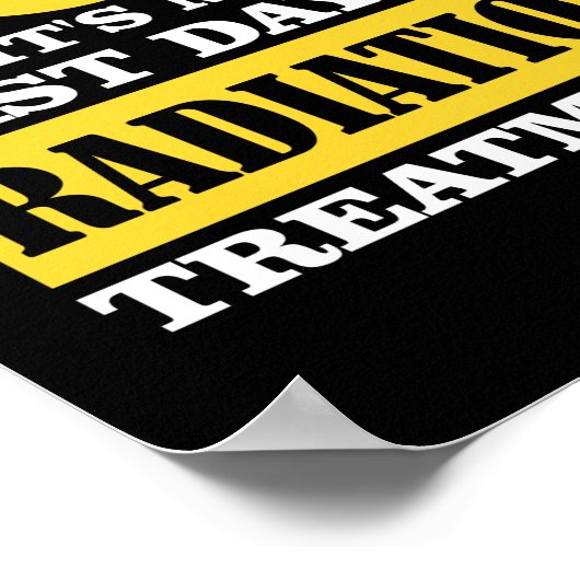 Behandlung Krebs am letzten Tag Poster (Ecke)