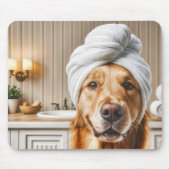 Behandlung mit Golden Retriever Wellness-Center Mousepad (Vorne)