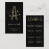 Behandlung mit schwarzem Bräunen Visitenkarte (Vorne/Hinten)