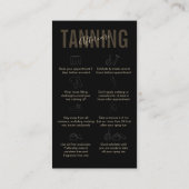 Behandlung mit schwarzem Bräunen Visitenkarte (Rückseite)