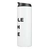 BEHANDLUNG MIT SORGFÄLTIGEN THERMOSBECHER (Nach rechts gedreht)