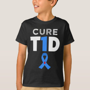 Behandlung Typ 1 Diabetes - T1D Bewusstsein hoffen T-Shirt