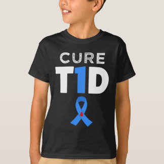 Behandlung Typ 1 Diabetes - T1D Bewusstsein hoffen T-Shirt