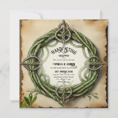 BEHANDLUNG VON ERSUCHUNGEN KELTISCHE KNOTEN KRAFT EINLADUNG (Vorderseite)