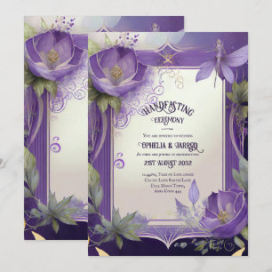 BEHANDLUNG VON ERSUCHUNGEN LILA GOLD ETHEREAL EINLADUNG