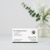 Behandlung von Haustieren - Ernennung Terminkarte (Stehend Vorderseite)