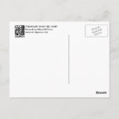 BEHANDLUNG, WAS WIR HABEN POSTKARTE (Rückseite)