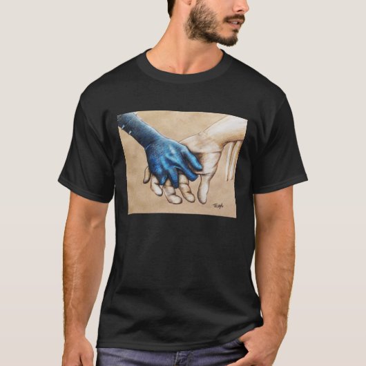 Behandschuhte Hände T-Shirt (Vorderseite)