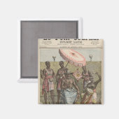 Behanzin King of Dahomey Magnet (Vorderseite/Rückseite)