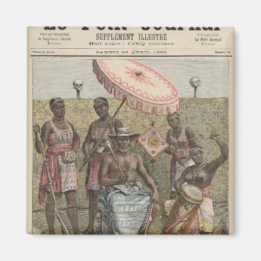 Behanzin King of Dahomey Magnet (Vorne)