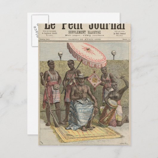 Behanzin King of Dahomey Postkarte (Vorne/Hinten)