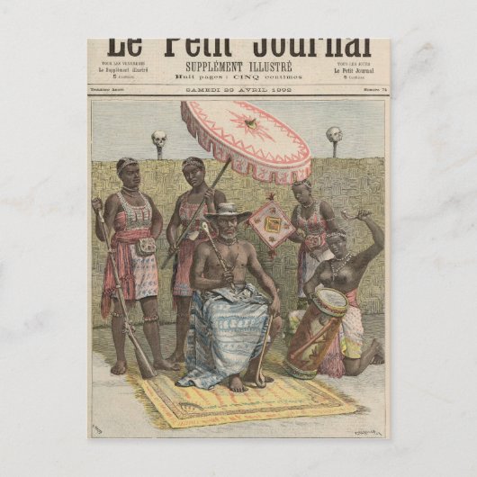 Behanzin King of Dahomey Postkarte (Vorderseite)
