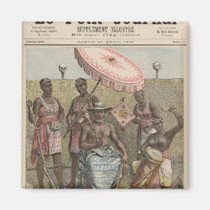Behanzin König von Dahomey Magnet