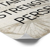 Beharrlichkeit für den Erfolg der Fitness Poster (Ecke)