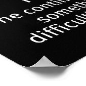 Beharrlichkeit gegenüber der Longboard Poster (Ecke)