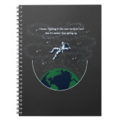 Beharrlichkeit in der Weite Notizblock (Vorderseite)