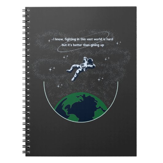 Beharrlichkeit in der Weite Notizblock (Vorderseite)