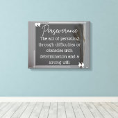 Beharrlichkeit Inspirative Leinwand (Insitu (Holzboden))