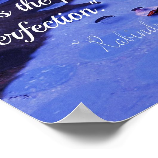 Beharrlichkeit inspirierendes Zitat-Poster Poster (Ecke)