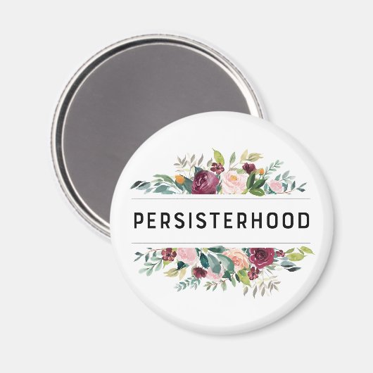 Beharrlichkeit Magnet (Vorderseite/Rückseite)
