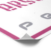 Beharrlichkeit Poster (Ecke)