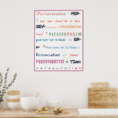 Beharrlichkeit Poster (Küche)