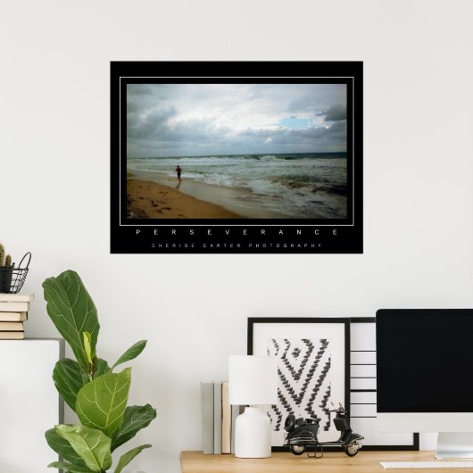 Beharrlichkeit Poster (Heimbüro)