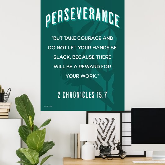 Beharrlichkeit Poster (Heimbüro)