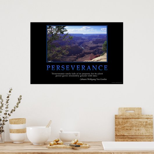 Beharrlichkeit Poster (Küche)