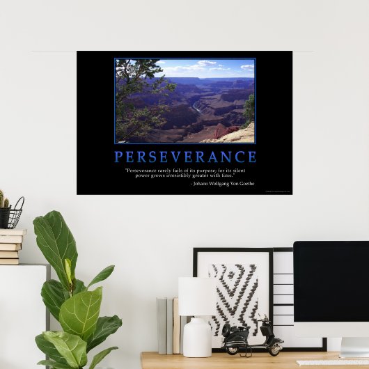 Beharrlichkeit Poster (Heimbüro)