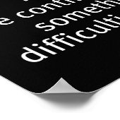 Beharrlichkeit Poster (Ecke)