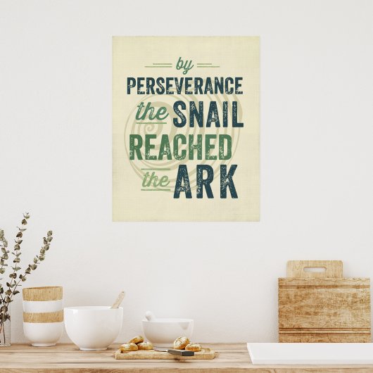 Beharrlichkeit Poster (Küche)