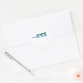 Beharrlichkeit Runder Aufkleber (Umschlag)