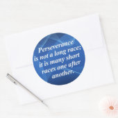 Beharrlichkeit Runder Aufkleber (Umschlag)