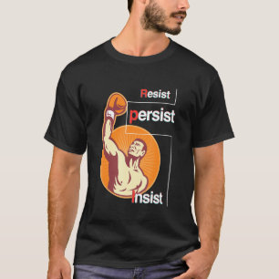 Beharrst auf der Insistierung von Boxing Quote Mot T-Shirt