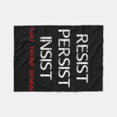 Beharrt darauf, dass Trump Anti-Trump zurücktritt Fleecedecke (Vorderseite (Horizontal))