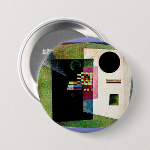 Behauptend, abstraktes Gemälde von Kandinsky, Button