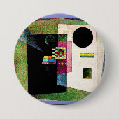 Behauptend, abstraktes Gemälde von Kandinsky, Button (Vorderseite)
