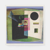 Behauptend, abstraktes Gemälde von Kandinsky, Serviette (Vorderseite)