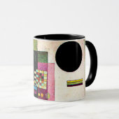 Behauptend, abstraktes Gemälde von Kandinsky, Tasse (VorderseiteRechts)