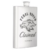 Behauptete Flasche Flachmann (Rechts)