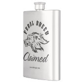 Behauptete Flasche Flachmann (Links)