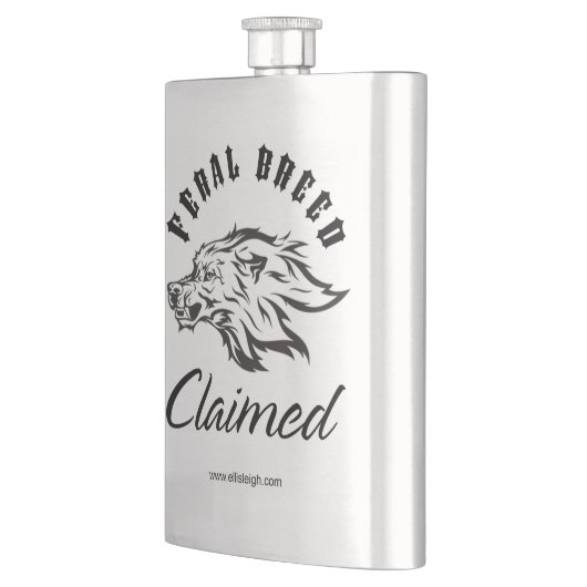 Behauptete Flasche Flachmann (Links)