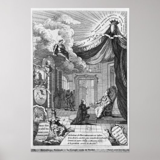 Behauptung des Berichts an Louis XVI Poster (Vorne)