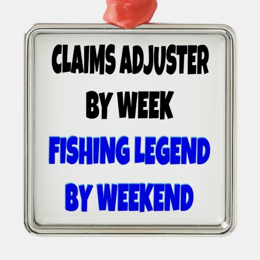 Behauptungen über den Fischfang Silbernes Ornament (Vorne)