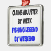 Behauptungen über den Fischfang Silbernes Ornament (Links)