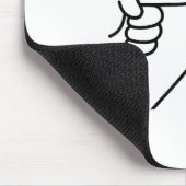 Behave No Funny Cat Meme Cartoon Design Mousepad (Ecke)