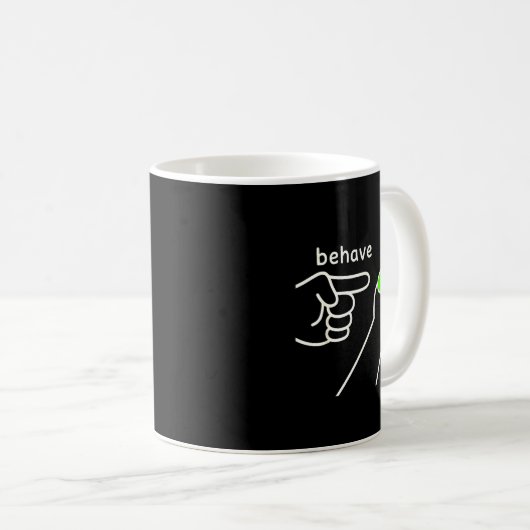 Behave No Funny Frog Meme Humor  Kaffeetasse (VorderseiteRechts)